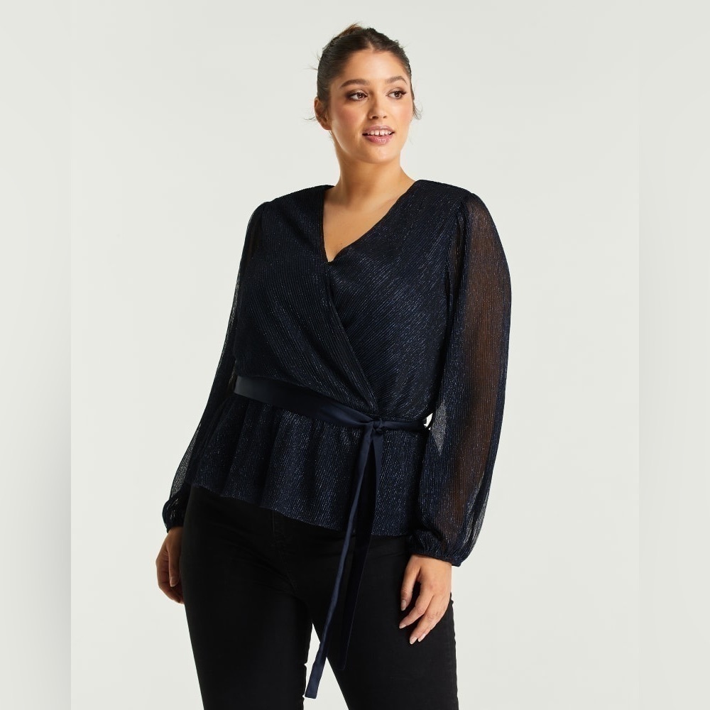 027. NWT Estelle Gloria Tie Top Formal 2X